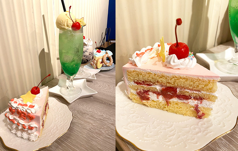 星座モチーフドリンクとケーキ①